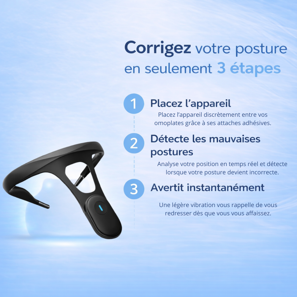BackSense™ | Technologie de Posture Intelligente BackSense